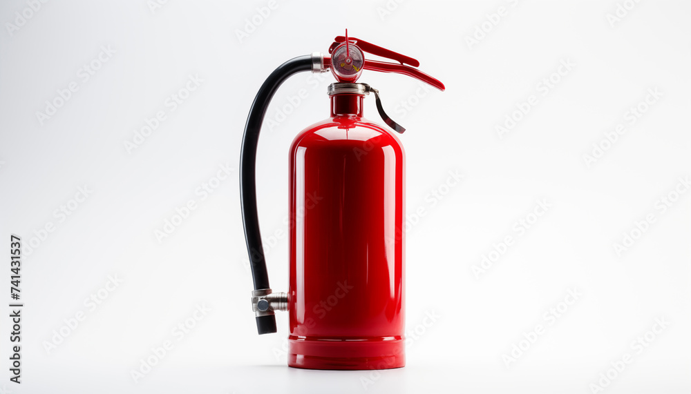 fire extinguisher on white background. fire extinguisher on white background.