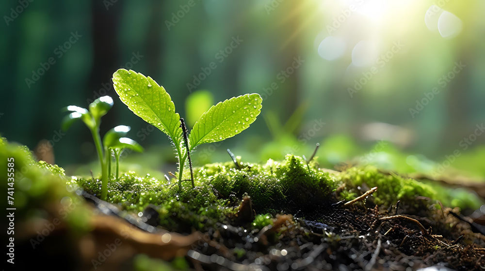 Seed planting and planting, newborn or greenery concept Seed planting and planting, newborn or greenery concept