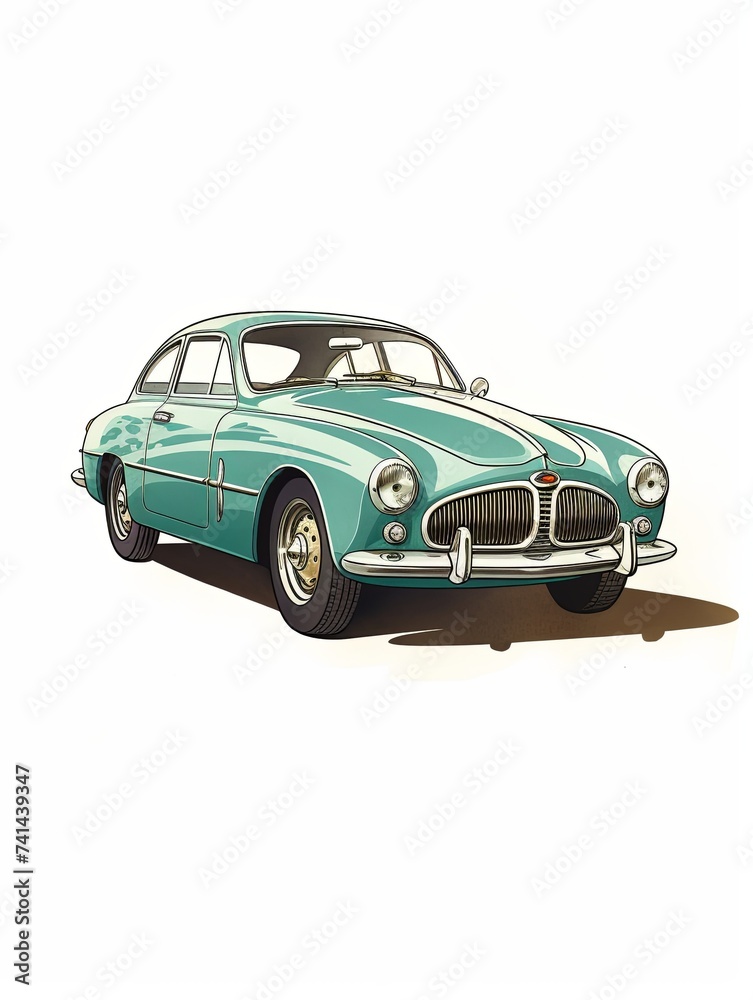 Vintage Car Dreams: Aesthetic Classic Auto Wall Art Collection
