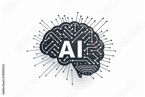 AI Brain Chip service level agreement. Artificial Intelligence cloud monitoring mind synaptic integration axon. Semiconductor loc technology circuit board data backup