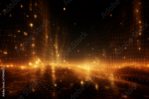 Abstract technology digital line electronic network data innovation concept background. © Tommyview