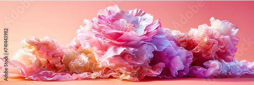 Soft and romantic flower blossom, capturing the delicate beauty and freshness of spring in a tender and colorful design