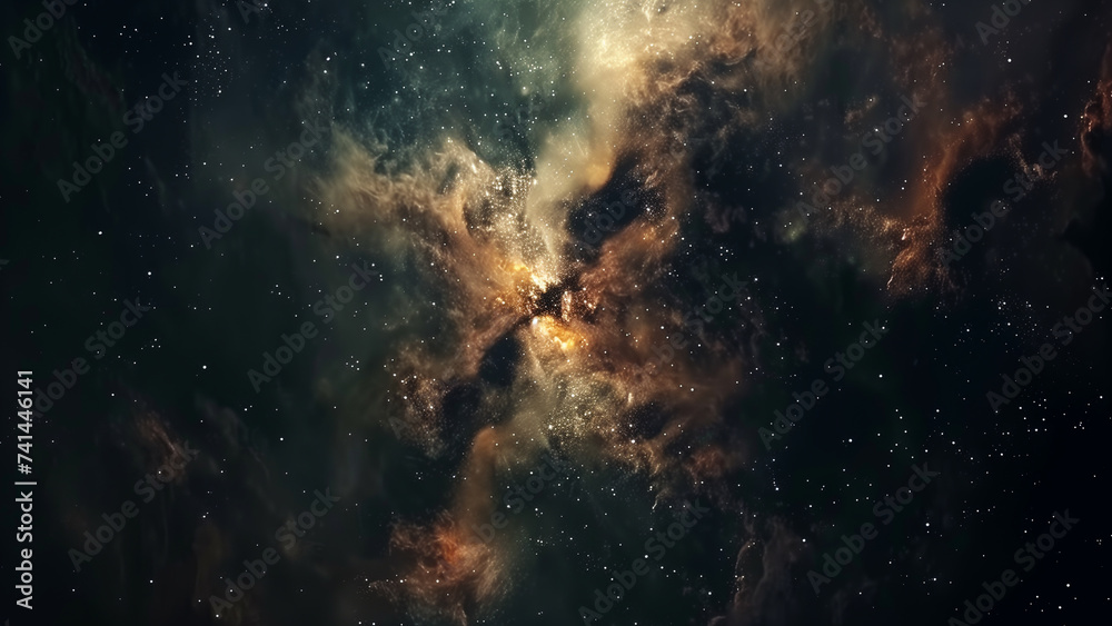 Fototapeta premium Mysteries Unveiled: The Dark Nebula in the Universe