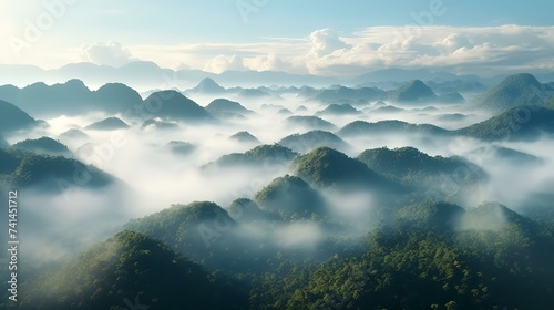 Foggy Landscape in the Jungle - Atmospheric Illustration   © Devian Art