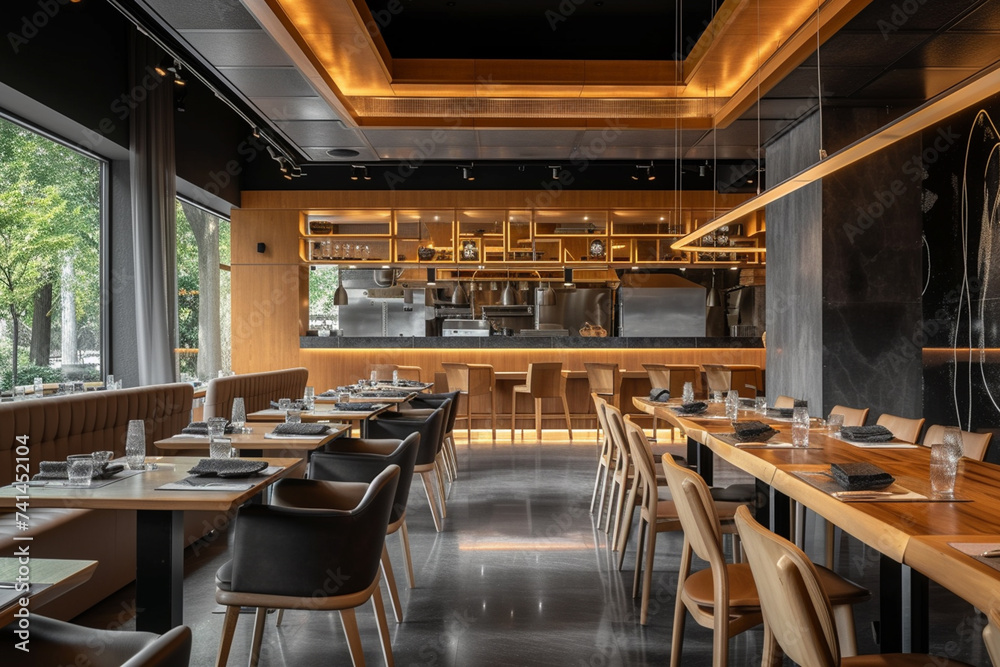 modern restaurant photography rich minimalistic