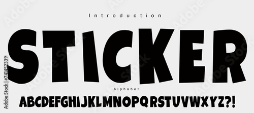 Modern bold vector font. Simple and minimalis font