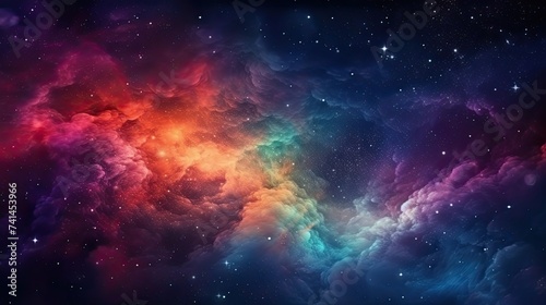 Galaxy background and wallpaper illustration