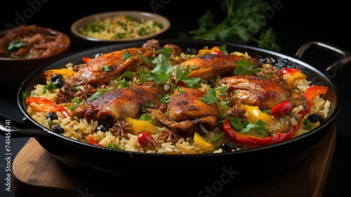 chicken mandi, traditional middle eastern food