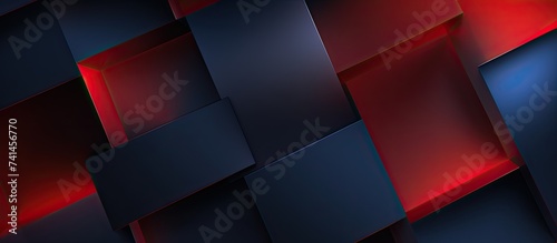 3d abstract geometric shapes background illustration