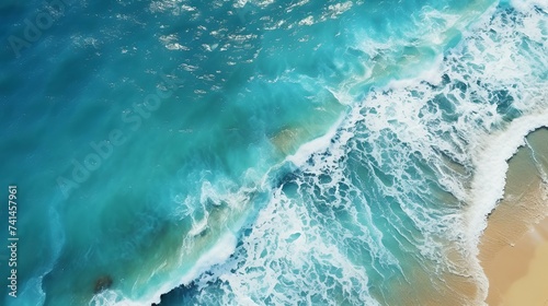 Aerial View of Sea and Beach - Stunning Natural Beauty