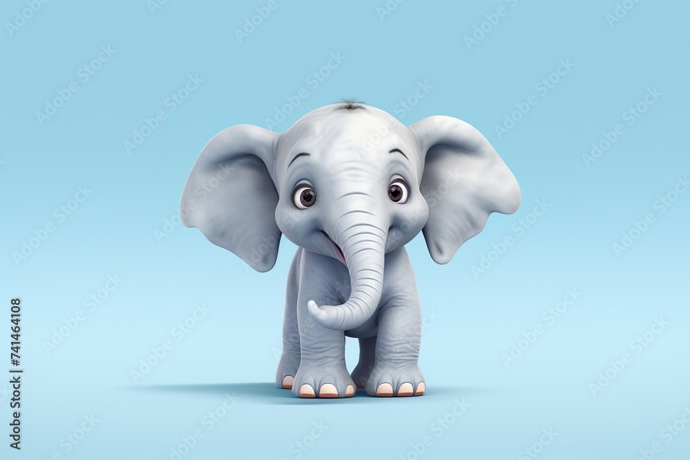 Cute Elephant Cartoon Character Cute elephant in flat cartoon style Cute Elephant Standing Cartoon Vector Illustration Cute Elephant Cartoon Character Cute elephant in flat cartoon style Cute Elephant Standing Cartoon Vector Illustration