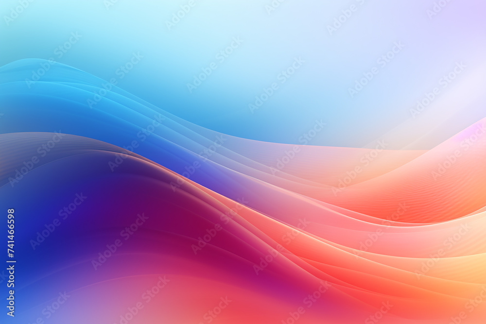 Fototapeta premium Abstract Wave Gradient on a Bright Background