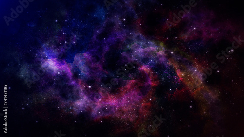 Galaxy space nebula background © Sena