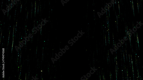 Abstract glittering line particles background