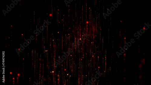 Abstract glittering line particles background