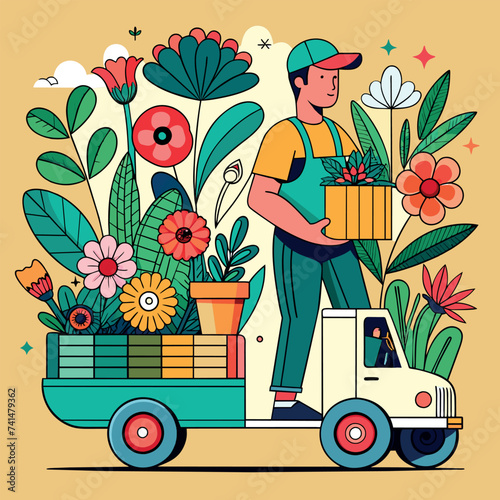 flowers delivery creative approach, studio , minimalism