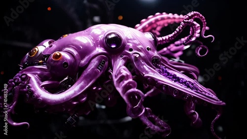 Alien cyborg octopus squid replicant photo