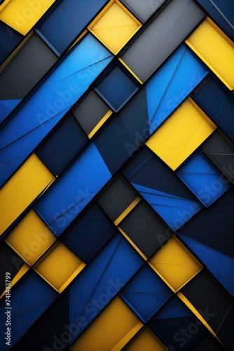 A vibrant abstract background featuring blue and yellow squares. Suitable for design projects