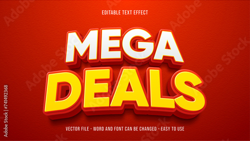 Editable text effect mega deal, super big sale text style