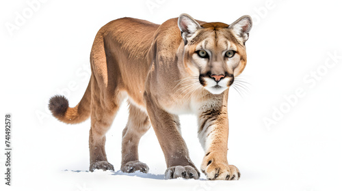 Puma on white background