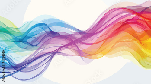 Spectrum waves. Abstract colorful vector background