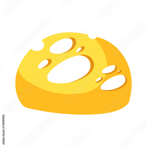 flat cheese vector