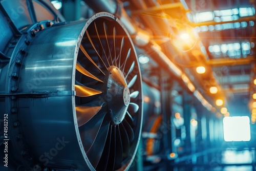 Large industrial exhaust fans in factories Factory building ventilation
