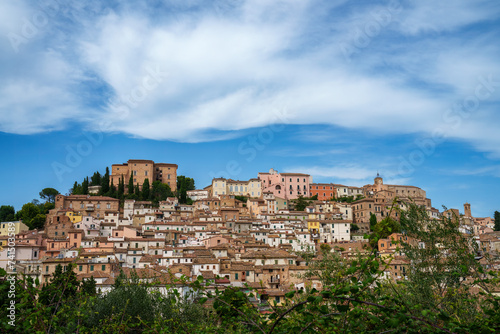 View of Loreto Aprutino, historic town in Abruzzo, Italy photo