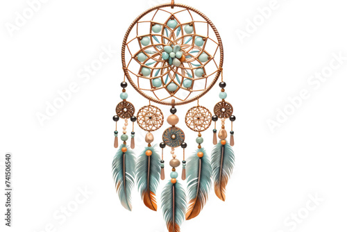 Whimsical Dreamcatcher Design Isolated on Transparent Background