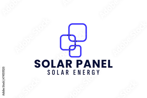 Wallpaper Mural solar panel logo vector icon illustration Torontodigital.ca