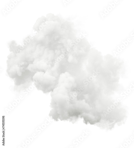 Stratosphere cottony soft clouds clipartc transparent backgrounds 3d rendering png