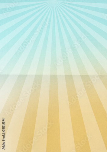 Colorful crumpled sunburst paper background.