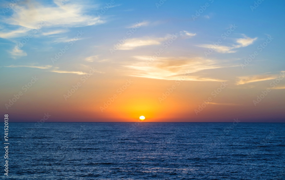 Bright Sunrise over the Black Sea