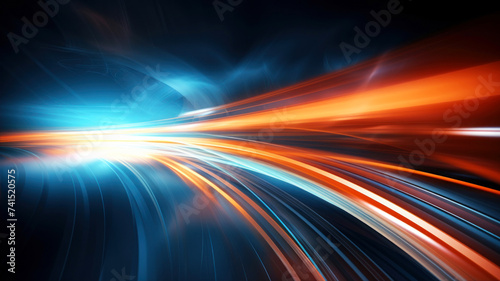 abstract speed motion on the black background