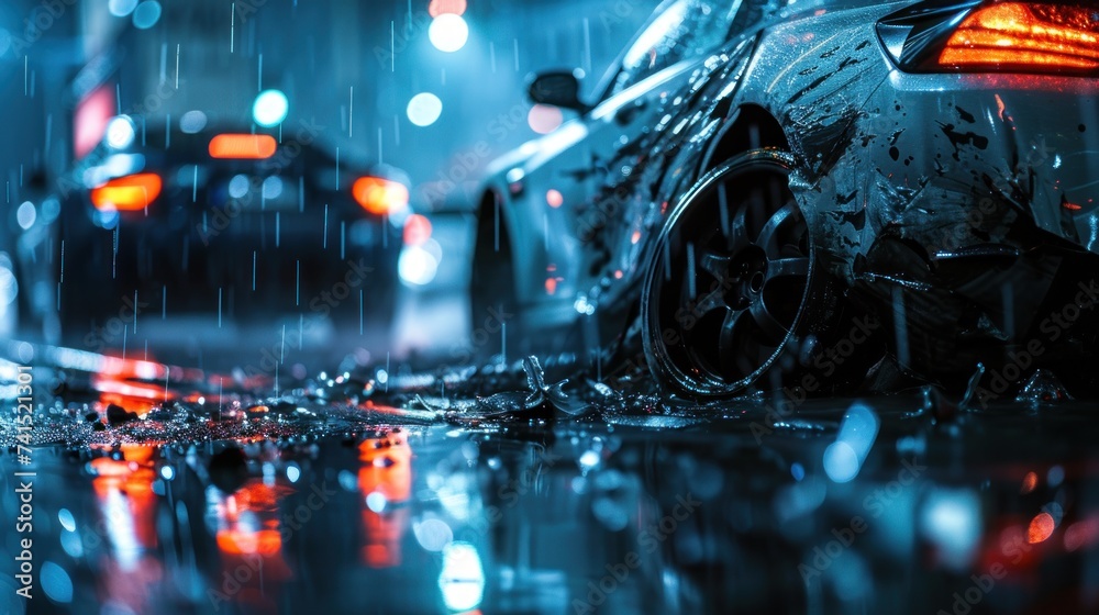 Metal crunches where two vehicles met unexpectedly