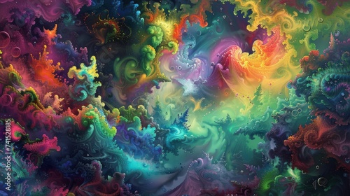 Mesmerizing abstract colorful wallpaper