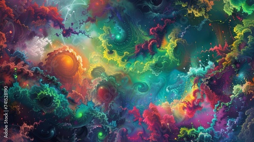 Mesmerizing abstract colorful wallpaper © Elvin
