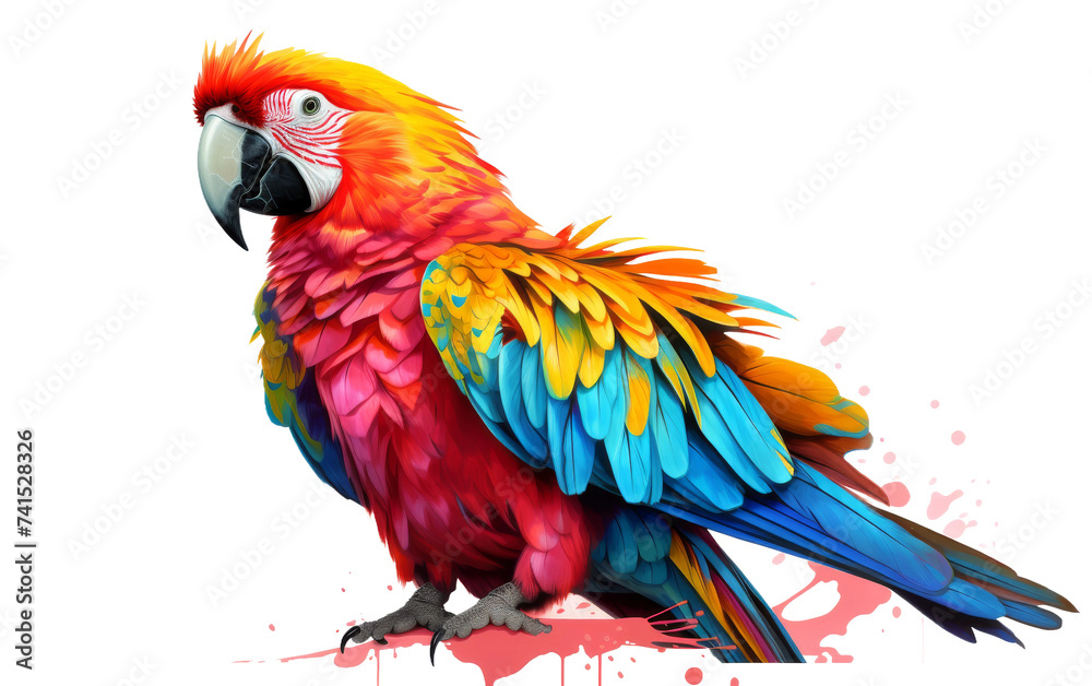 Vibrant Parrot Close-Up