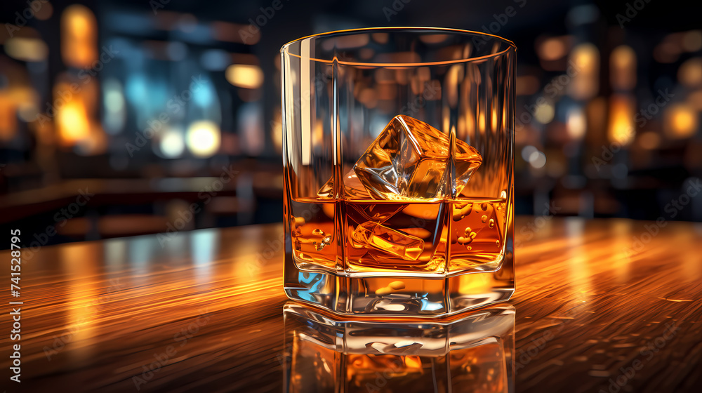 There is a glass of whiskey on the table There is a glass of whiskey on the table