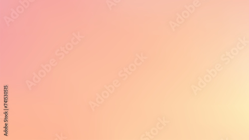 Abstract peach fuzz color vector banner. Blurred light fresh orange delicate gradient background. Pastel pink Liquid stains with free space banner. Vector gentle gradient backdrop