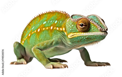 Curious Chameleon Close-Up