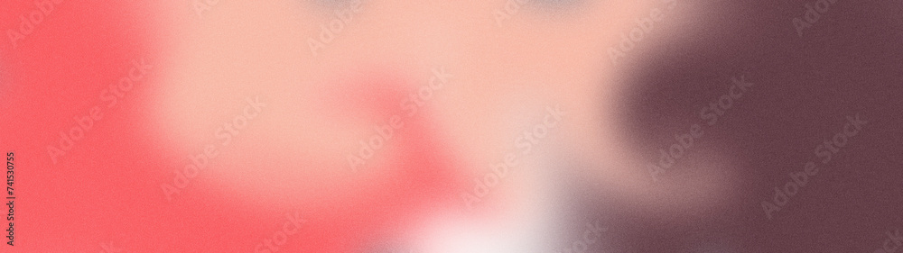 Fototapeta premium Abstract colorful gradient. Grainy wide screen background.