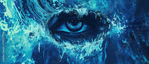 eye in the water, conceptual background