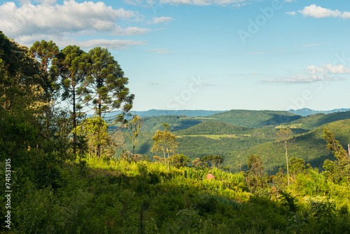 A view of the countryside in the Carapina Valley - Sao Francisco de Paula, Serra Gaucha (South of Brazil) photo