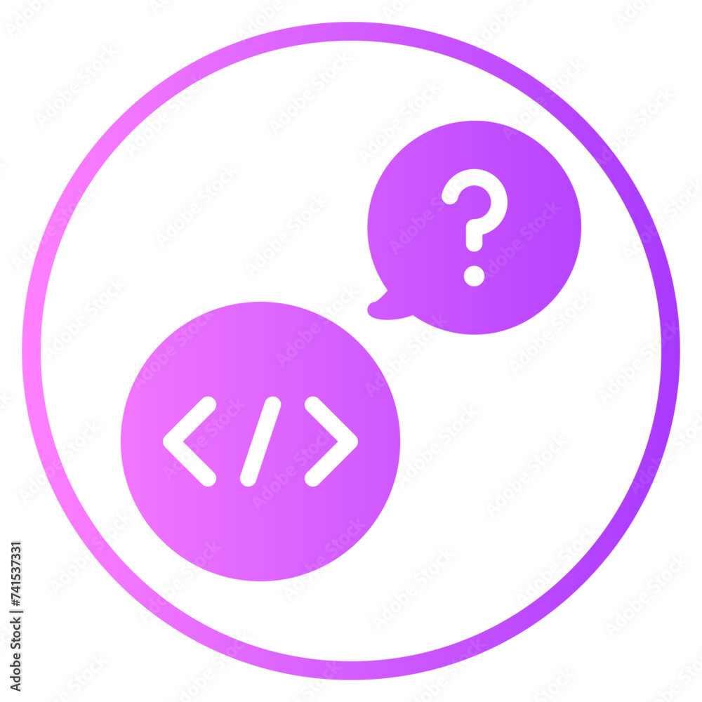 question gradient icon question gradient icon
