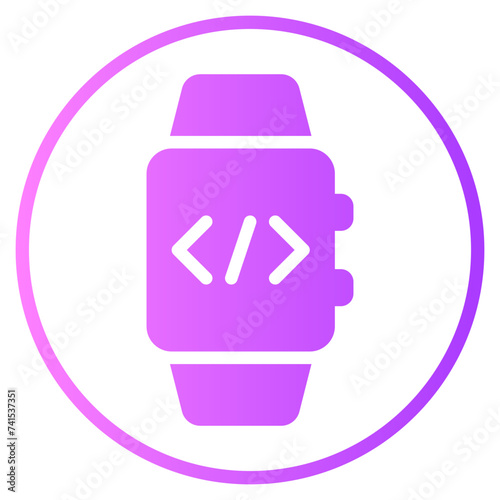 smartwatch gradient icon