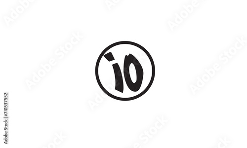 IO, OI, O, I Abstract Letters Logo Monogram	