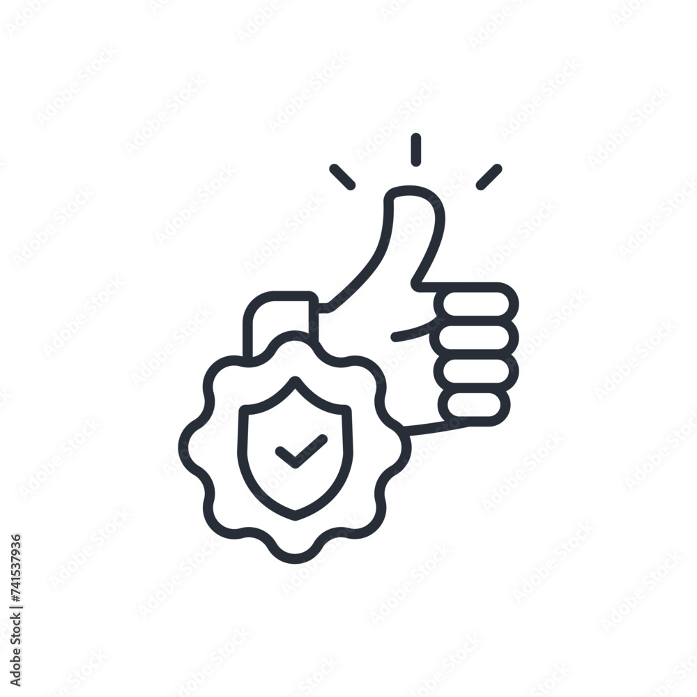 protection icon. vector.Editable stroke.linear style sign for use web design,logo.Symbol illustration. protection icon. vector.Editable stroke.linear style sign for use web design,logo.Symbol illustration.