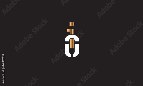 IO, OI, O, I Abstract Letters Logo Monogram	