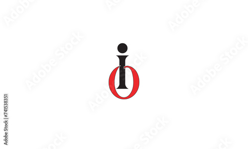 IO, OI, O, I Abstract Letters Logo Monogram	